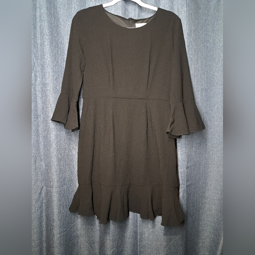Everly women's black midi dress size Medium guc